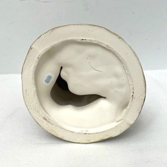 Vintage Provincial Mold Ceramic Santa Claus Hand Painted Children & Bag of Toys - Picture 6 of 6